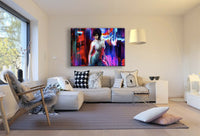 Ghost in the Shell Leinwandbild AK ART Kunstdruck Mehrfarbig Wandbild Wanddeko