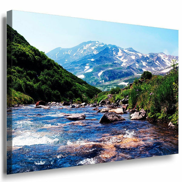 Sweden Lakes Trees Schweden Leinwandbild AK Art Bilder Mehrfarbig Wandbild XXL