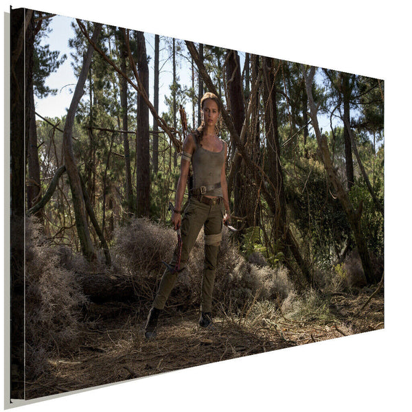 Lara Croft Leinwandbild AK ART Kunstdruck Mehrfarbig Wandbild Wanddeko TOP XXL
