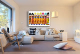 Son Goku alle Formen Dragonall Leinwandbild AK ART Kunstdruck Wandbild Wanddeko