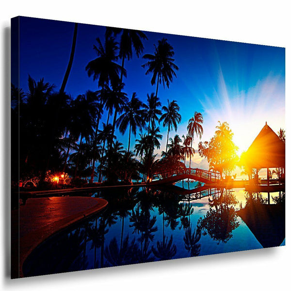 Thailand Leinwandbild AK Art Bilder Mehrfarbig Wandbild Kunstdruck Wanddeko XXL 1