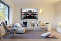Audi R18 E Tron Leinwandbild AK ART Kunstdruck Mehrfarbig Wandbild Wanddeko XXL