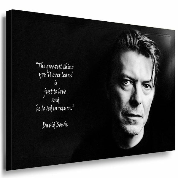 David Bowie Leinwandbild AK ART Schwarz Weis Wandbild TOP Geschenk XXL Kunst