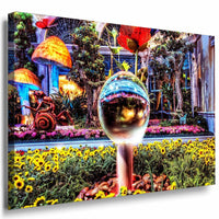 Marchenland Leinwandbild AK Art Bilder Mehrfarbig Wandbild Kunstdruck Wanddeko