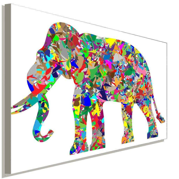 Mammunt Bunt Abstrakt Weis Leinwandbild AK Art Bilder Wanddeko Wandbild TOP XXL