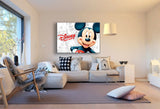 Micky Maus Leinwandbild AK ART Kunstdruck Wandbild Wanddeko Mehrfarbig TOP XXL