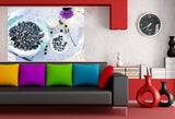 Blaubeeren Fruhstuck Leinwandbild AK Art Bilder Wanddeko Wandbild Kunstdruck XXL