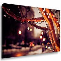 Weihnachtszeit Leinwandbild AK Art Bilder Mehrfarbig Wandbild Kunstdruck XXL