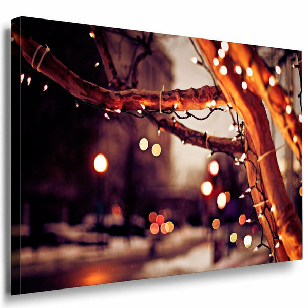 Weihnachtszeit Leinwandbild AK Art Bilder Mehrfarbig Wandbild Kunstdruck XXL