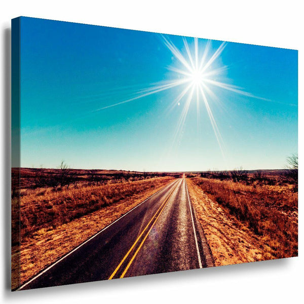 Landstrase Leinwandbild AK Art Bilder Mehrfarbig Wandbild Kunstdruck Wanddeko 3