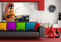 Hubsche Madchen mit Regenschirm AK Art Bilder Premium Kunstdruck Leinwandbilder