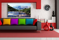 Sweden Lakes Trees Schweden Leinwandbild AK Art Bilder Mehrfarbig Wandbild XXL