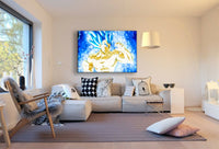 Vegeta SSGSS Dragon Ball Super Leinwandbild AK ART Kunstdruck Wandbild Wanddeko