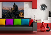 Skyrim Weislauf Schloss Leinwandbild LaraArt Studio Wanddeko Wandbild