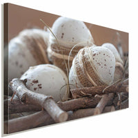 Ostereier Deko Fenster Leinwandbild AK Art Bilder Wanddeko Wandbild Kunstdruck