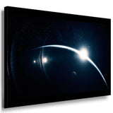Sonnenaufgang Planet Leinwandbild AK Art Bilder Mehrfarbig Kunstdruck Wandbild 2