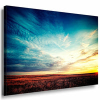 Landschaft Leinwandbild AK Art Bilder Mehrfarbig Wandbild Kunstdruck Wanddeko 1