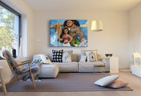 Vaiana Leinwandbild AK ART Kunstdruck Mehrfarbig Wandbild Wanddeko TOP XXL