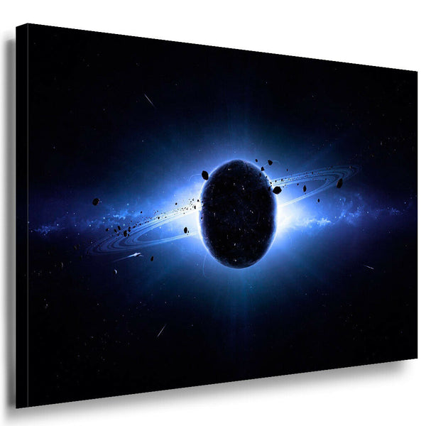 Sonnenfinsternis Planet Leinwandbild AK Art Bilder Mehrfarbig Kunstdruck TOP XXL