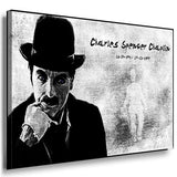 Charlie Chaplin Leinwandbild AK Art Bilder Mehrfarbig Wandbild Kunstdruck TOP