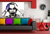 Verruckter Joker Leinwandbild AK ART Wanddeko Wandbild FANART Kunstdruck TOPXXL