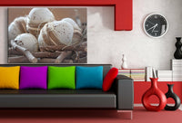 Ostereier Deko Fenster Leinwandbild AK Art Bilder Wanddeko Wandbild Kunstdruck