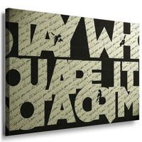 Zitat Spruch Leinwandbild AK Art Bilder Mehrfarbig Kunstdruck Wandbild Wanddeko