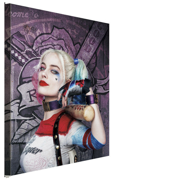 Harley Quinn Leinwandbild AK ART Kunstdruck Mehrfarbig Wandbild Wanddeko TOP XXL 3