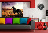Einhorn Abstrakt Leinwandbild AK Art Bilder Mehrfarbig Wandbild Kunstdruck XXL 2