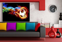 Fusball Abstrakt AK Art Studio Premium Kunstdruck Made in Germany Top XXL