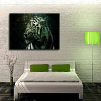 Tig r Leinwandbild AK Art Bilder Mehrfarbig Wandbild Kunstdruck Wanddeko TOP XXL