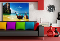 Thailand Leinwandbild AK Art Bilder Mehrfarbig Wandbild Kunstdruck Wanddeko XXL 2