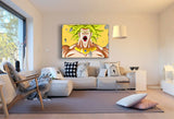 Broly Dragonball Super Leinwandbild AK ART Kunstdruck Wandbild Mehrfarbig FANART