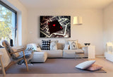 Karte Ass Herz Leinwandbild AK ART Kunstdruck Wandbild Wanddeko Mehrfarbig XXL