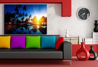 Thailand Leinwandbild AK Art Bilder Mehrfarbig Wandbild Kunstdruck Wanddeko XXL 1