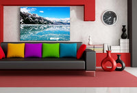 Alaska Leinwandbild AK Art Bilder Mehrfarbig Wandbild Kunstdruck Wanddeko XXL