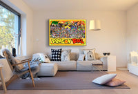 Dragonball Charaktere Leinwandbild AK ART Kunstdruck Wandbild Wanddeko TOP XXL