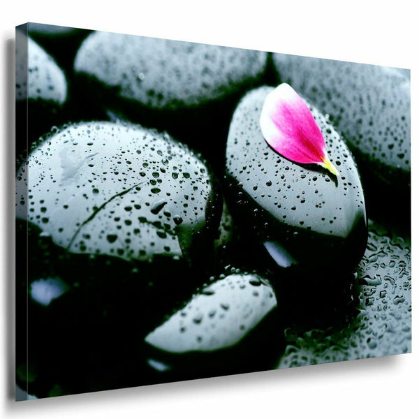Meditationssteine Leinwandbild AK Art Bilder Mehrfarbig Wandbild Kunstdruck XXL