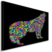 Bunt Magisch Abstrakt Schwarz Leinwandbild AK Art Bilder Wanddeko Wandbild XXL