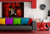 Halloween VAN HELLSING Alucard Rot Leinwandbild AK Art Bilder Wanddeko Wandbild