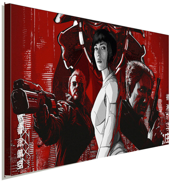 Ghost in the Shell Leinwandbild AK ART Kunstdruck Mehrfarbig Wandbild TOP XXL