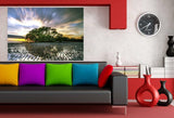 Sonnenaufgang Natur Leinwandbild AK Art Bilder Wanddeko Wandbild Kunstdruck XXL