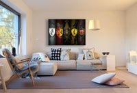 Game of Thrones GOT Hauser II Leinwandbild AK ART Kunstdruck Wandbild Wanddeko
