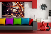 Weihnachtszeit Leinwandbild AK Art Bilder Mehrfarbig Wandbild Kunstdruck XXL