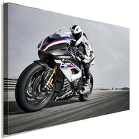BMW HP4 Bike Leinwandbild AK ART Kunstdruck Mehrfarbig Wandbild Wanddeko TOP XXL