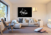 Muhammad Ali Schwarz Weiss Leinwandbild AK ART Kunstdruck Wandbild Wanddeko XXL