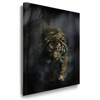 Tiger Leinwandbild AK Art Bilder Mehrfarbig Wandbild Wanddeko Kunstdruck TOP XXL
