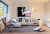 Frau Lolly Pop Leinwandbild AK ART Kunstdruck