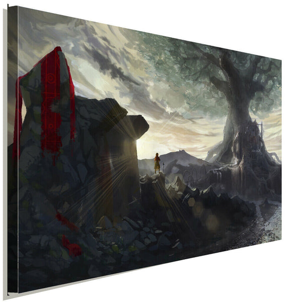 Anime Girl Leinwandbild AK ART Kunstdruck Mehrfarbig Wandbild Wanddeko TOP XXL 1